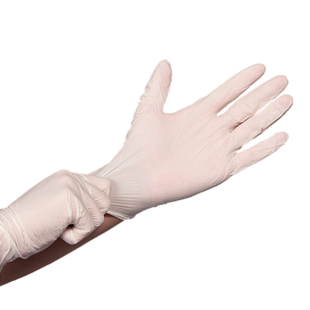 Guante de látex EliteWear con polvo