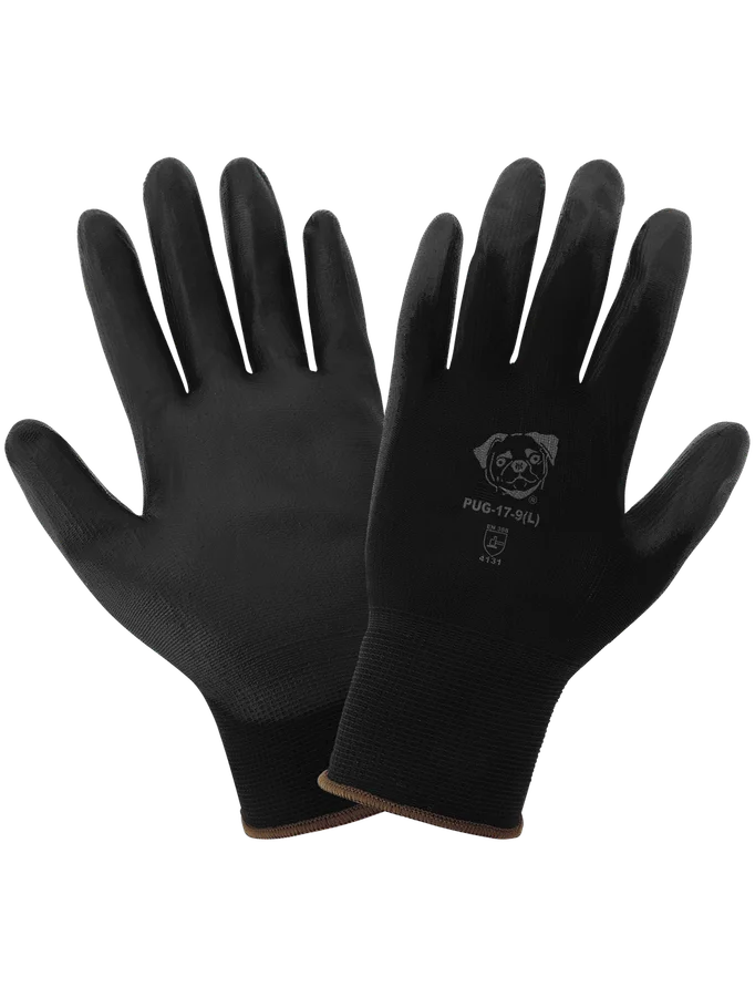Guantes Antiestáticos/Electrostáticos Revestidos de Poliuretano Negro Liviano PUG™ – PUG-17