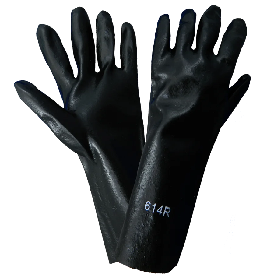 Guantes Frogwear PVC de Doble Inmersión de 14 Pulgadas, Económicos (Talla Única) – Modelo 614R