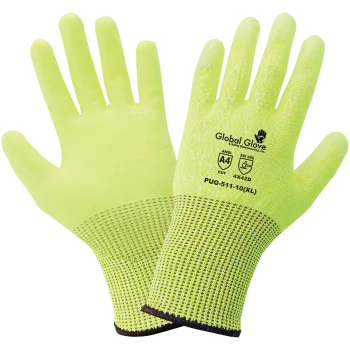 Guantes Resistentes a Cortes de Alta Visibilidad con Recubrimiento de Poliuretano – Modelo PUG-511
