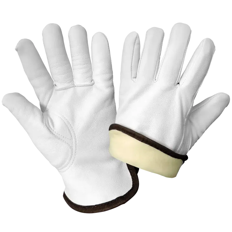 Guantes woThunder – Guantes de Conductor Estilo Premium con Aislamiento de Piel de Cabra – Modelo 3200GINT
