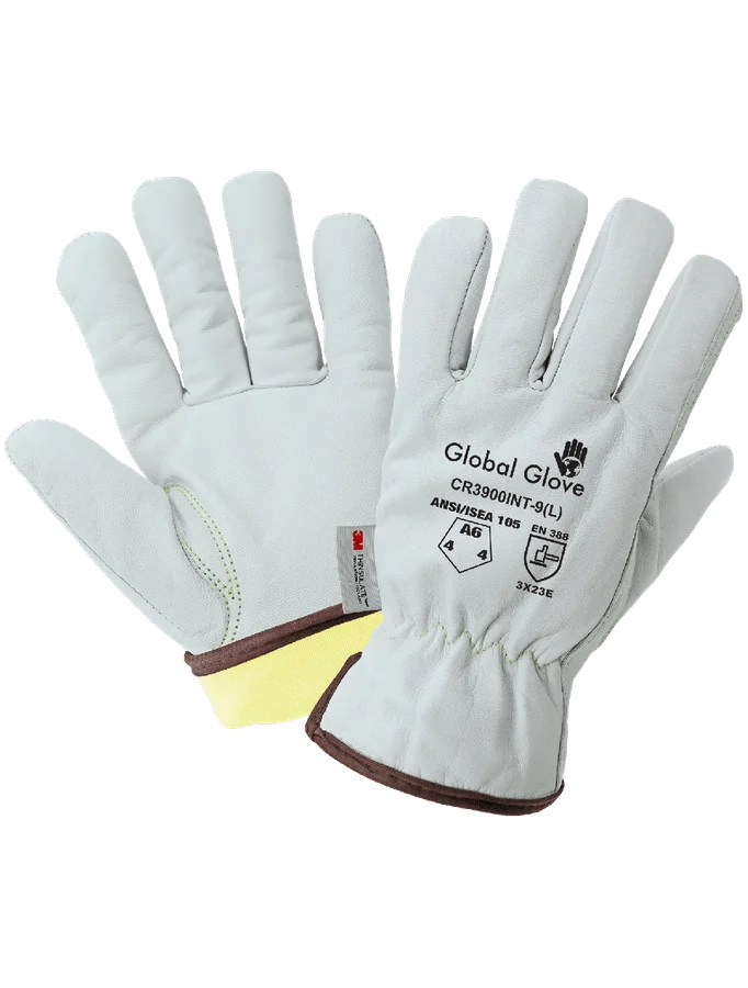 Guantes aislados de piel de cabra de grano resistente a cortes, abrasiones y perforaciones – CR3900INT