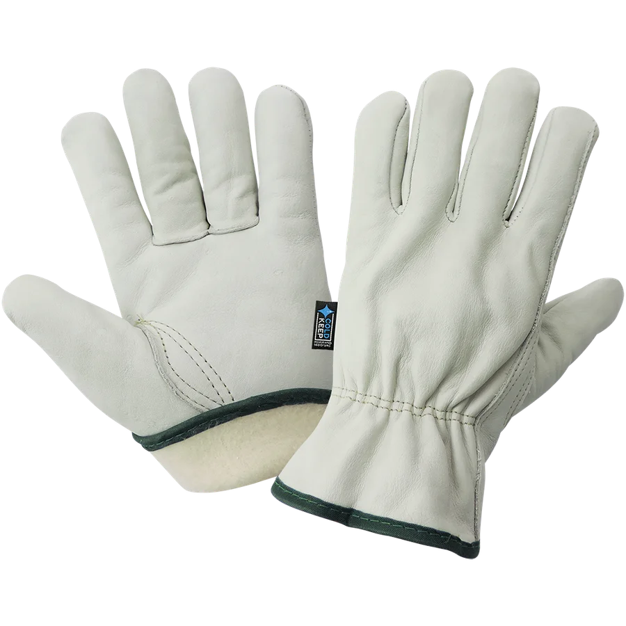Guantes Estilo Conductor Aislados de Cuero de Vacuno 3200CTH