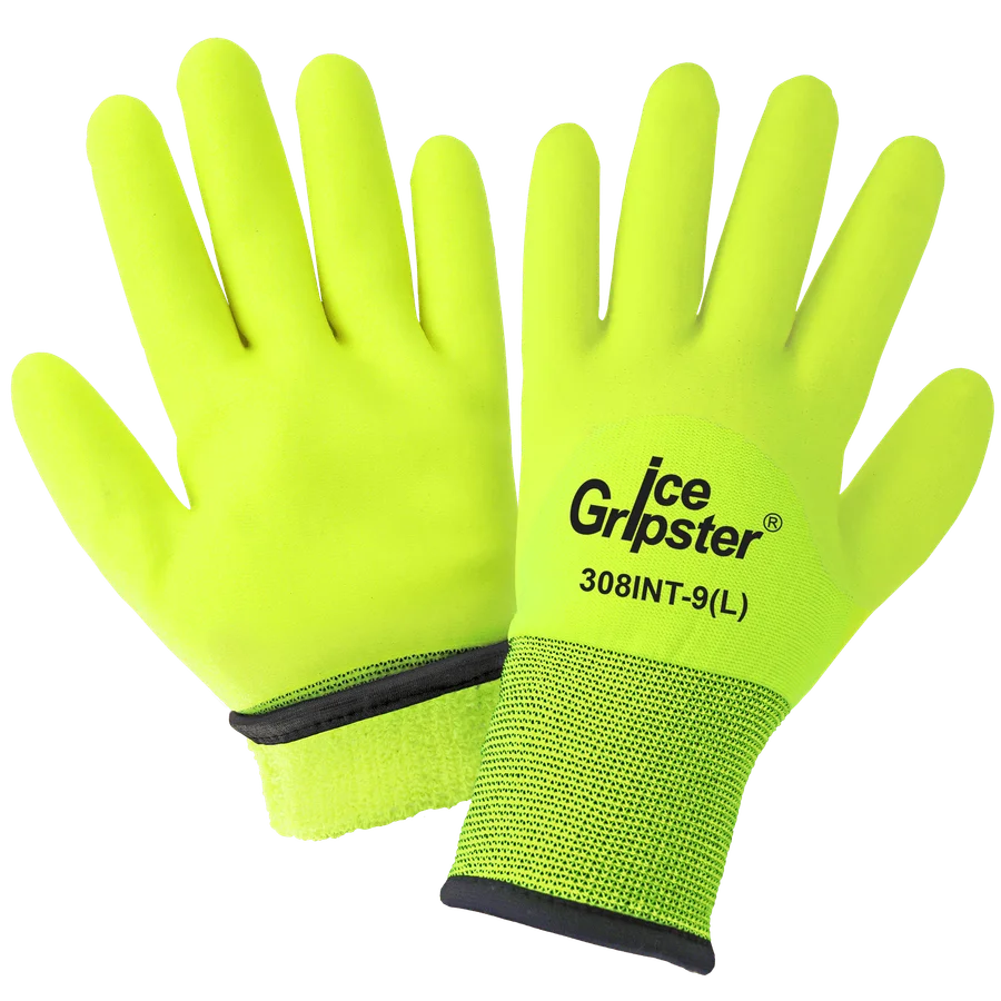 Guantes Ice Gripster® Aislados de Alta Visibilidad con Palma Recubierta en Tres Cuartos – Modelo 308INT
