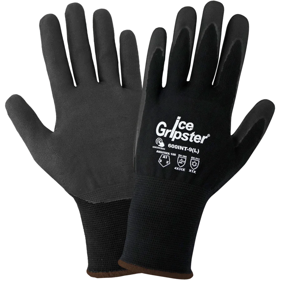 Guantes Ice Gripster® con Revestimiento para Bajas Temperaturas, Compatibles con Pantallas Táctiles y Resistentes a Cortes, Abrasión y Perforación – Modelo 600INT